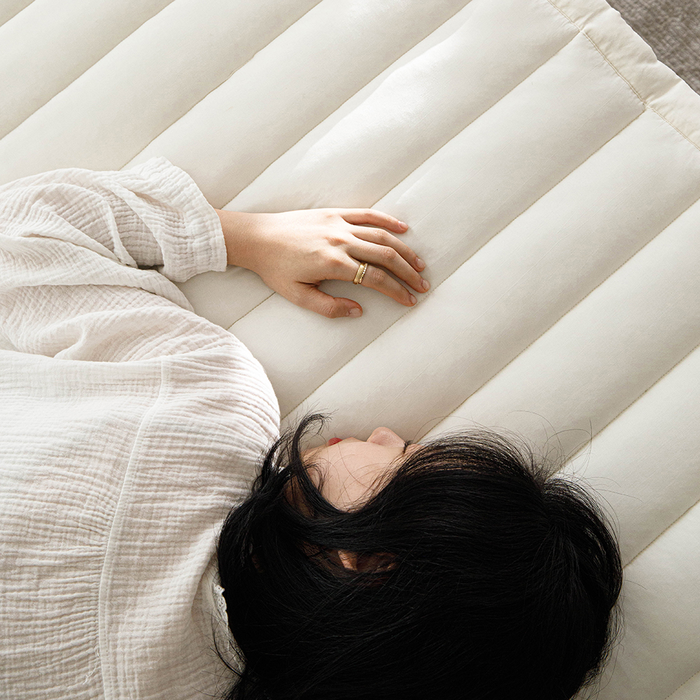 궁극의 부드러움 100% 모달 두툼한 누빔패드 (뒷면 밴딩)