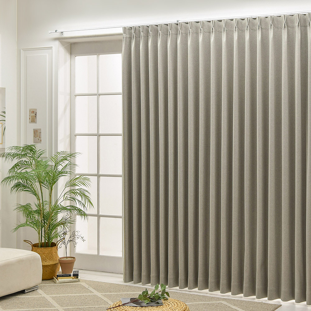 아라크네 나비주름 형상기억 100% 암막커튼 거실 양면 에반 110x230