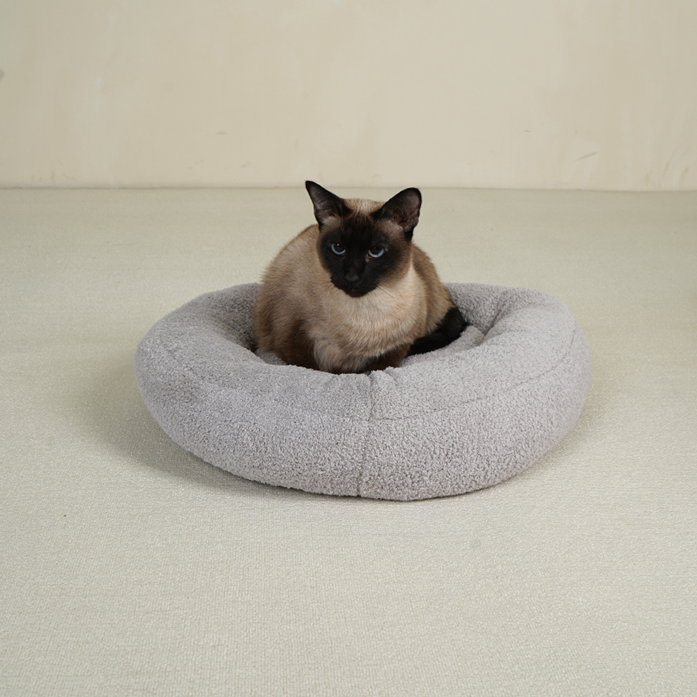 개과천선 페로나 원방석 고양이 강아지 꿀잠 침대 극세사 원단 반려묘 구름솜 - 상세 이미지 2