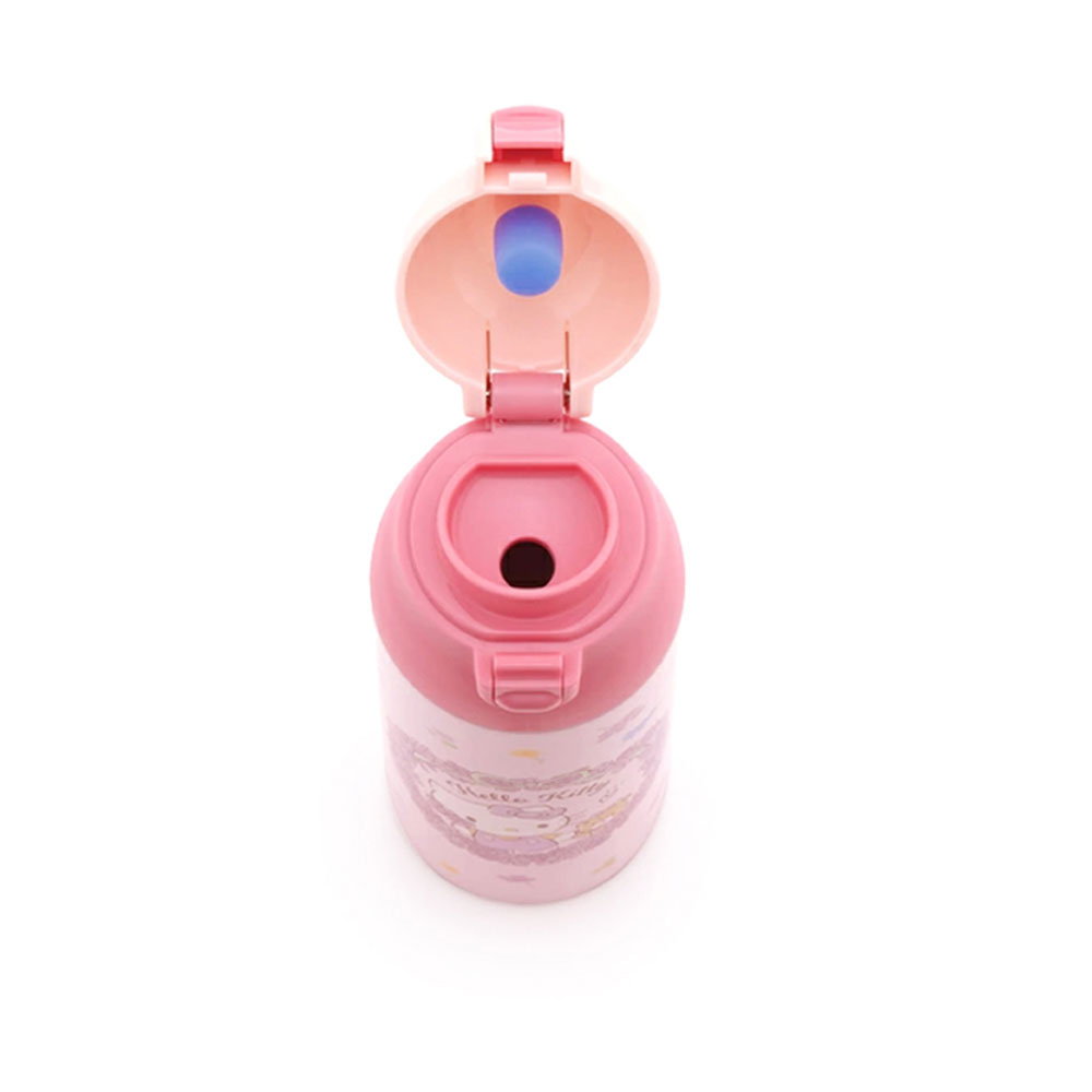 무료각인인쇄 헬로키티 핑크 보온 보냉 보틀 원터치 텀블러 500ml - 상세 이미지 5
