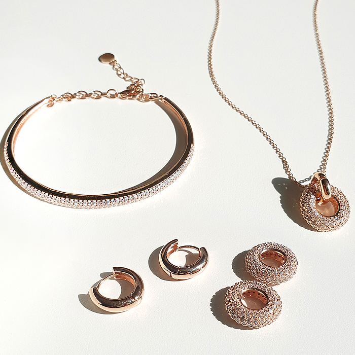 14K G.F 에이블 귀걸이/목걸이/팔찌 SET SET0126 - 상세 이미지 3