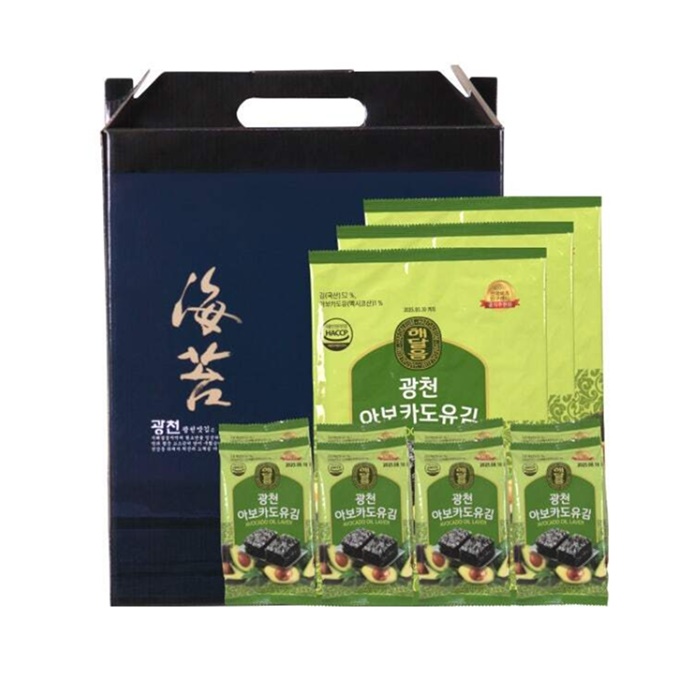 아보카도김 선물세트 전장김 도시락김 광천 아보카도유 명절 고급 - 상세 이미지 2