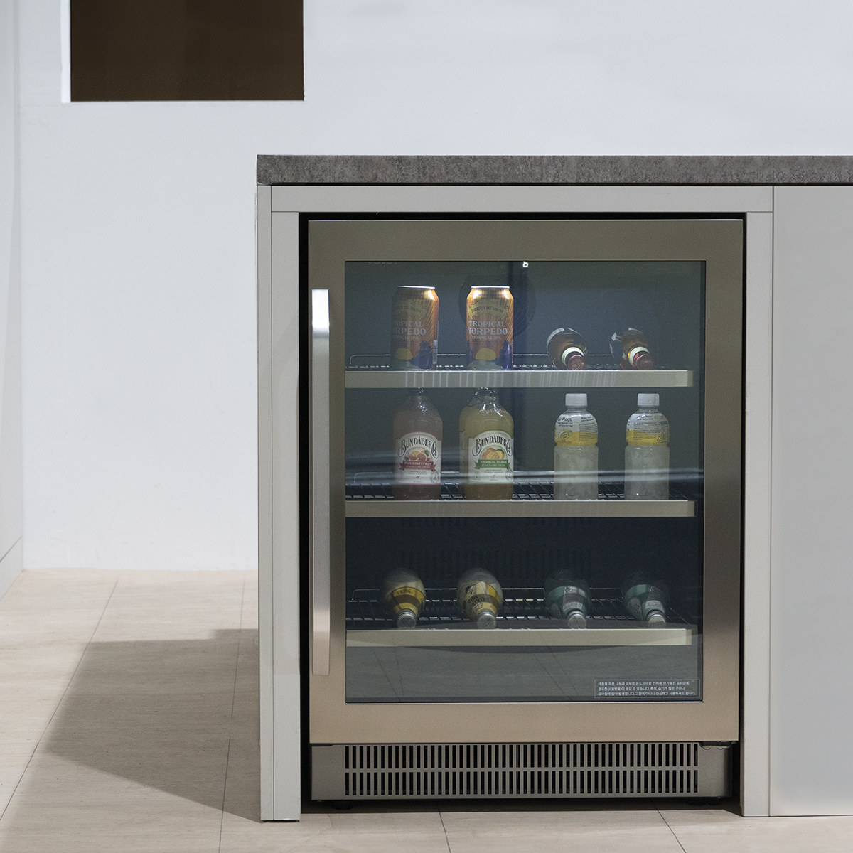 윈세프 쇼케이스냉장고 146L 음료 주류 술장고 JG-45A 하부장 빌트인겸용