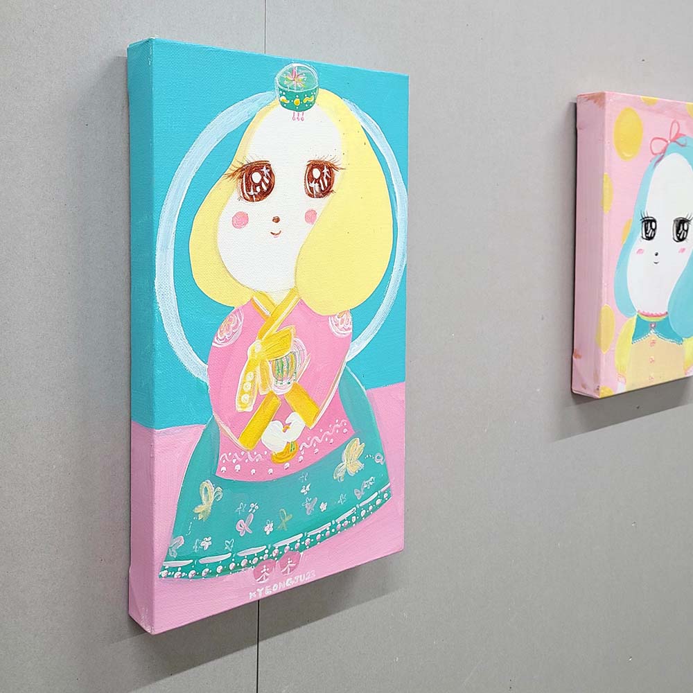아트앤샵 미술작품 김경주 원작 Hanbok 현대미술 그림액자 - 상세 이미지 5