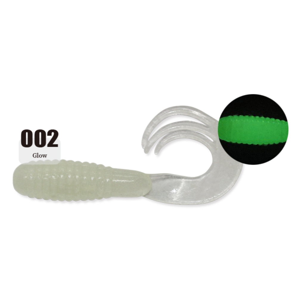 캣츠크로우 트리플그럽 꺽지웜 쏘가리웜 002 글로우, 5cm(2인치) - 상세 이미지 4