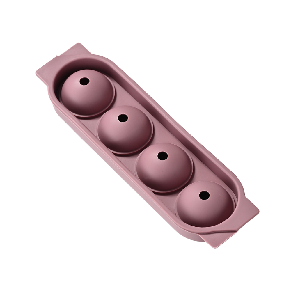 동그란 원형 얼음틀 실리콘 얼음 트레이 아이스볼 메이커 핑크