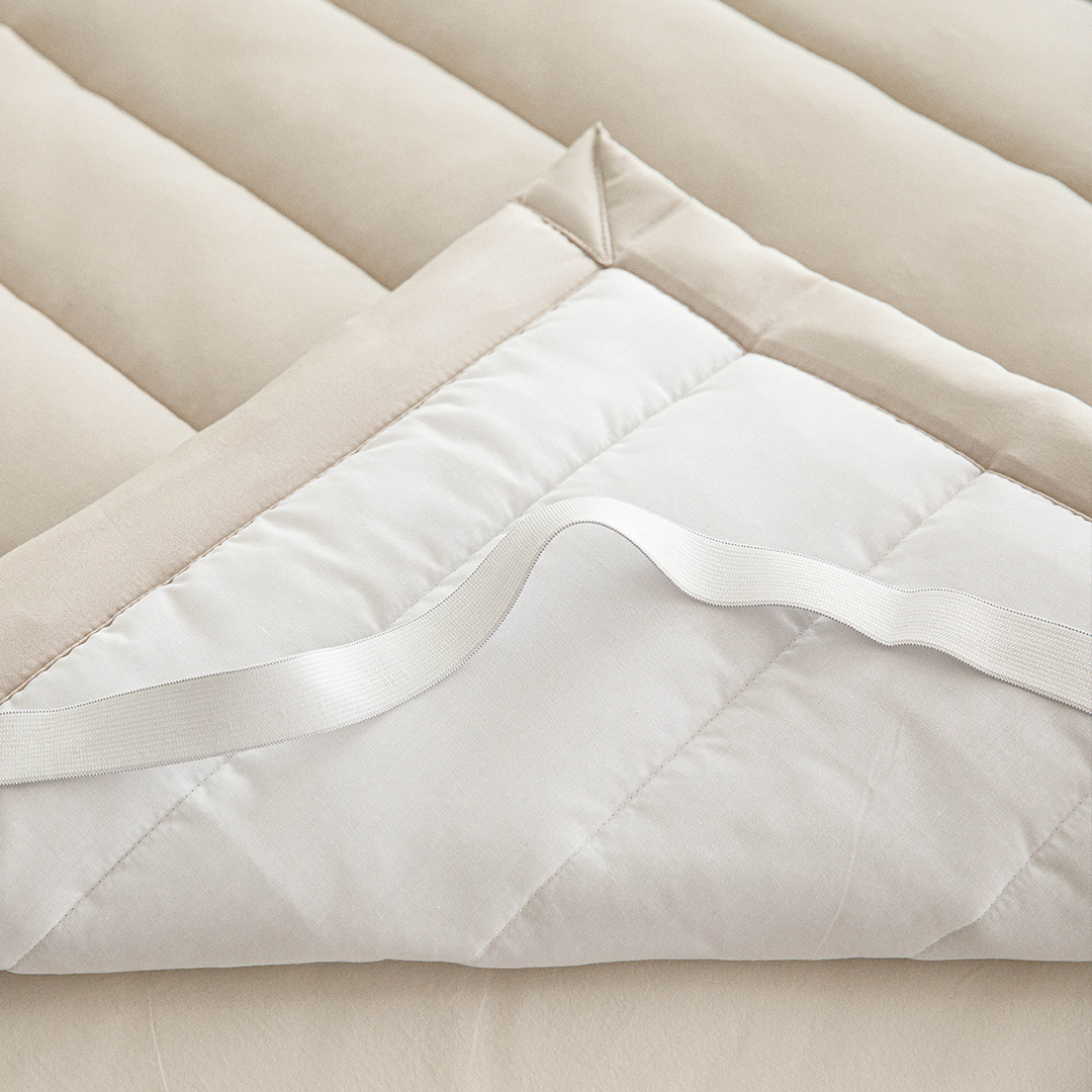 궁극의 부드러움 100% 모달 두툼한 누빔패드 (뒷면 밴딩)