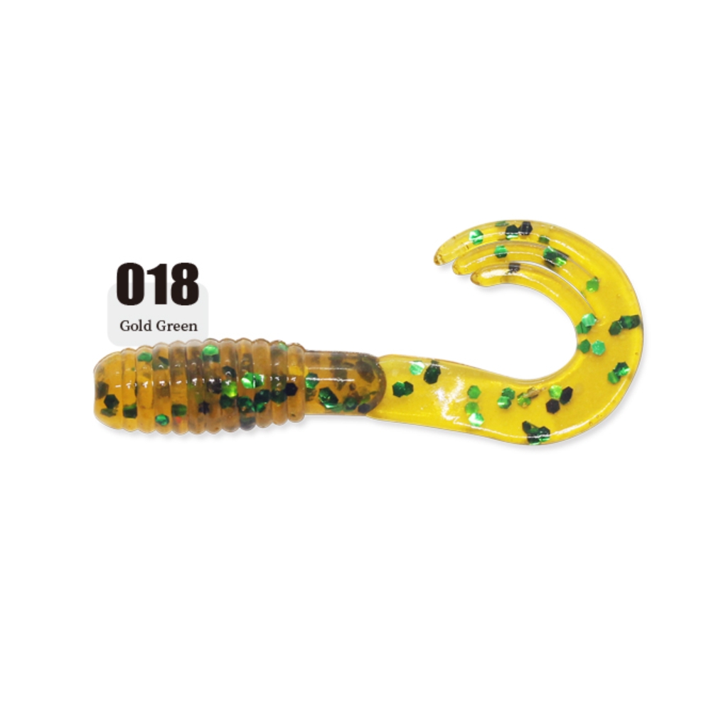 캣츠크로우 트리플그럽 꺽지웜 쏘가리웜 018 골드 그린, 5cm(2인치) - 상세 이미지 4