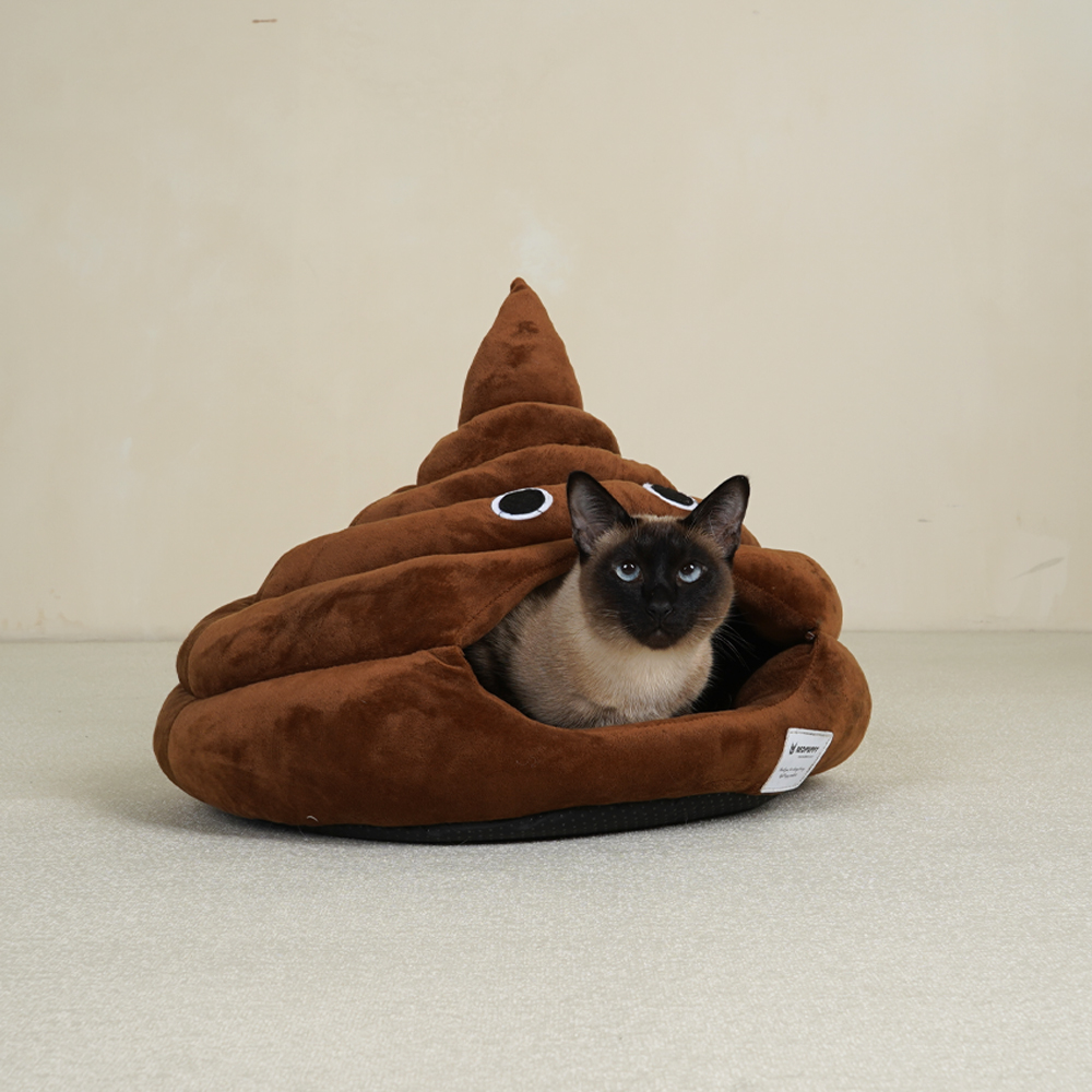개과천선 푸푸 숨숨 고양이 하우스 반려묘 방석 동굴형 숨숨집 강아지 극세사