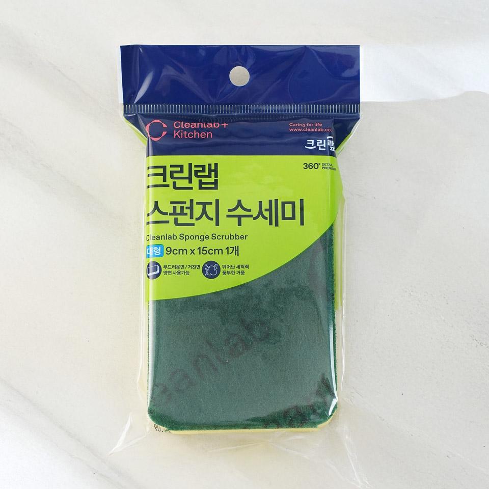 메가마트 크린랩 스펀지 수세미 대 - 메인 이미지