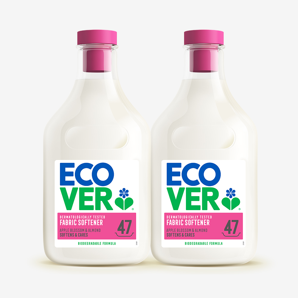 에코버 섬유유연제 사과꽃 아몬드향, 1430ml, 2개 - 상품 이미지