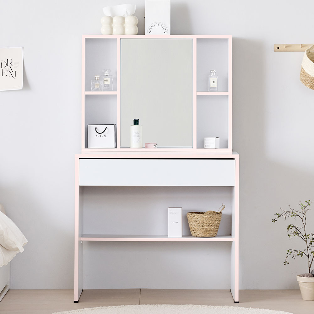 미즈 서랍 수납 화장대 600