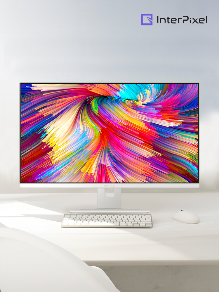 인터픽셀 IP2428 FHD 100Hz TYPE-C 화이트 컴퓨터 모니터 59~61cm(24인치), 일반 - 상품 이미지