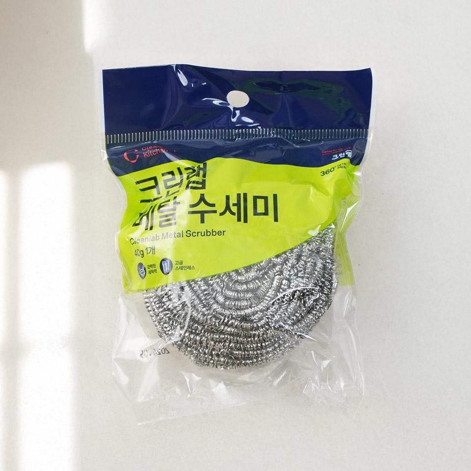 메가마트 크린랩 메탈 수세미  1P - 상품 이미지