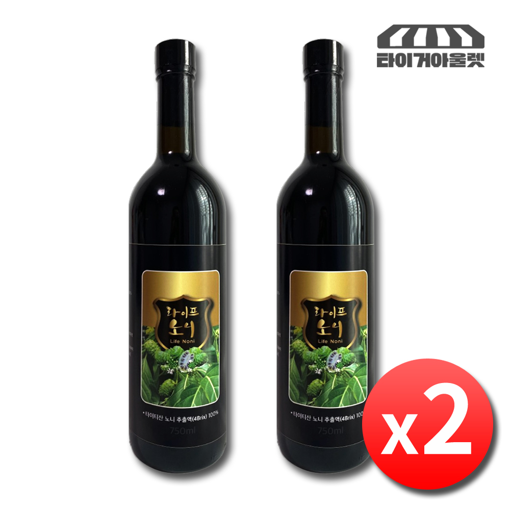 노니주스 타히티 유기농 노니 원액 750ml 2병