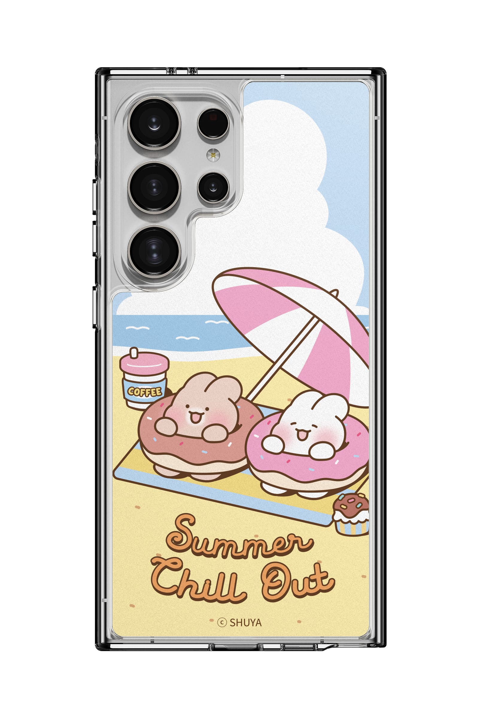 슈야 디저트도넛인비치 띠부띠부스킨 갤럭시/아이폰 케이스 부착용스킨 - 상세 이미지 4