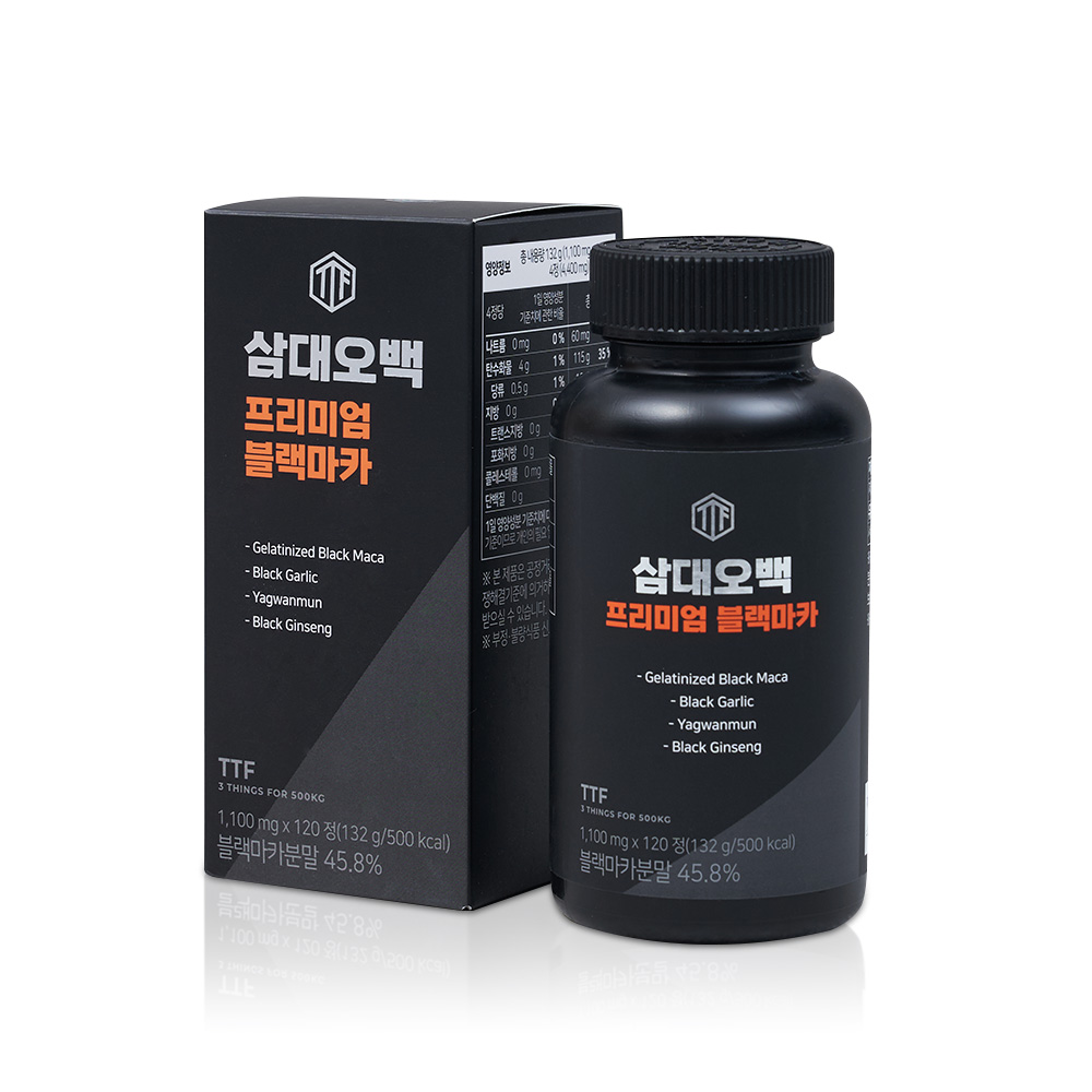 삼대오백 블랙마카 120정 흑마늘 남성 활력