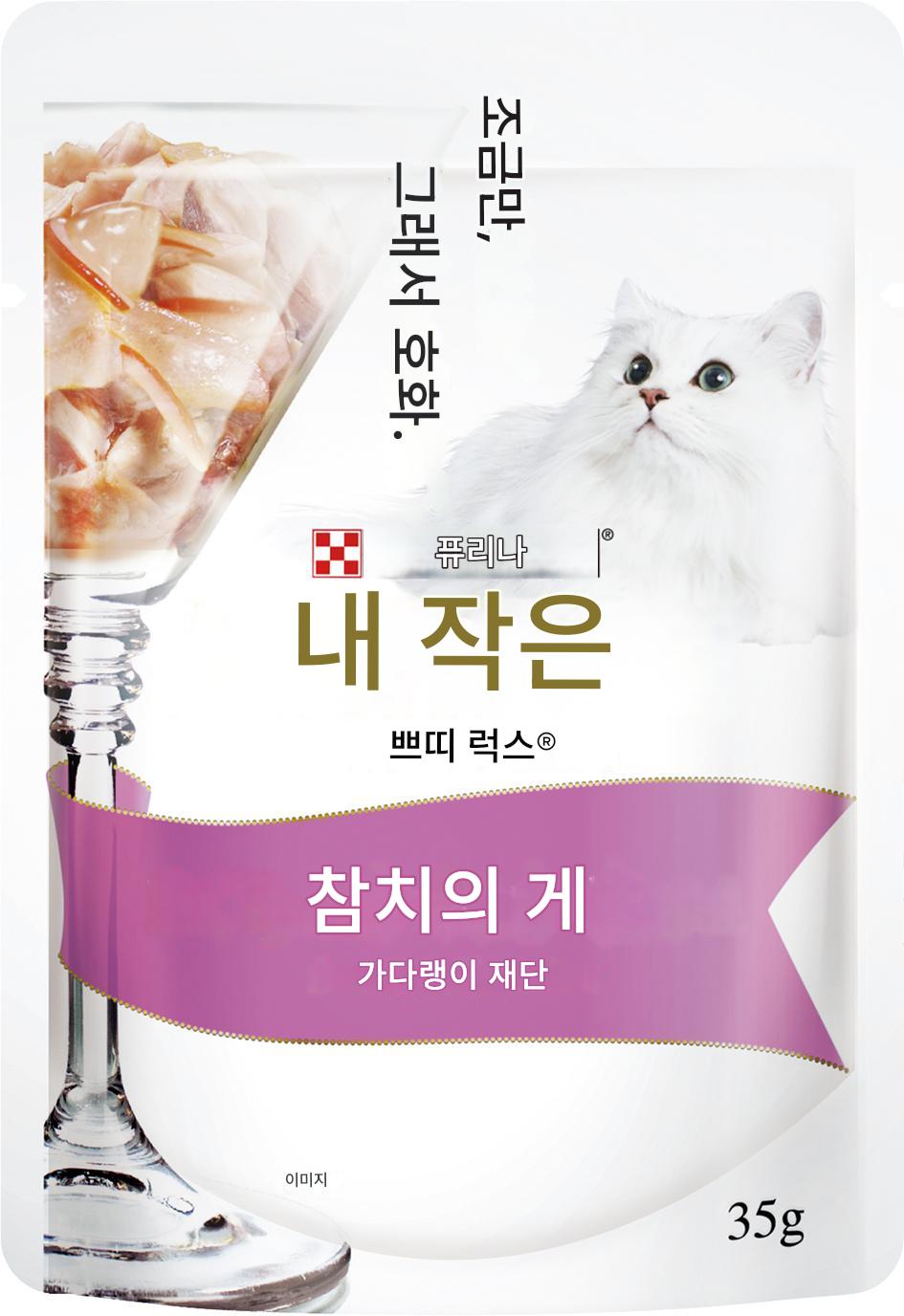 일본 참치 게맛살 가쓰오 다시 첨가 네슬레 퓨리나 몬페티 몽쁘띠 쁘띠럭스 파우치 35g 고양이사료 - 상세 이미지 2