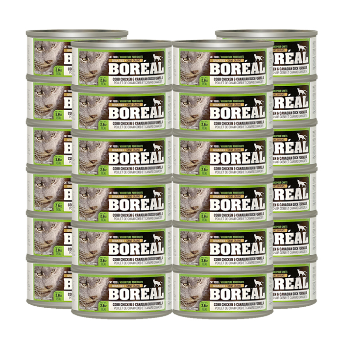 보레알 캣 그레인프리 80g x 24개입 치킨&오리 고양이주식캔 - 메인 이미지