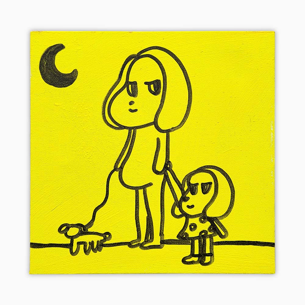 아트앤샵 미술작품 김경주 원작 Yellow midnight 현대미술 그림액자 - 상품 이미지