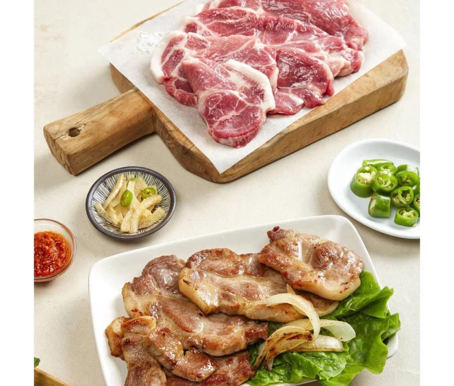 착한고기마을 무항생제 구이맛집 돼지고기 선물세트 500g (구이/수육/볶음용) : 구쿠다스