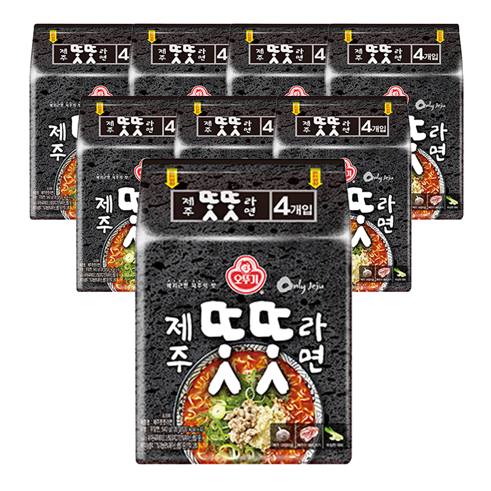 오뚜기 제주 똣똣라면 135g, 32개 - 상품 이미지