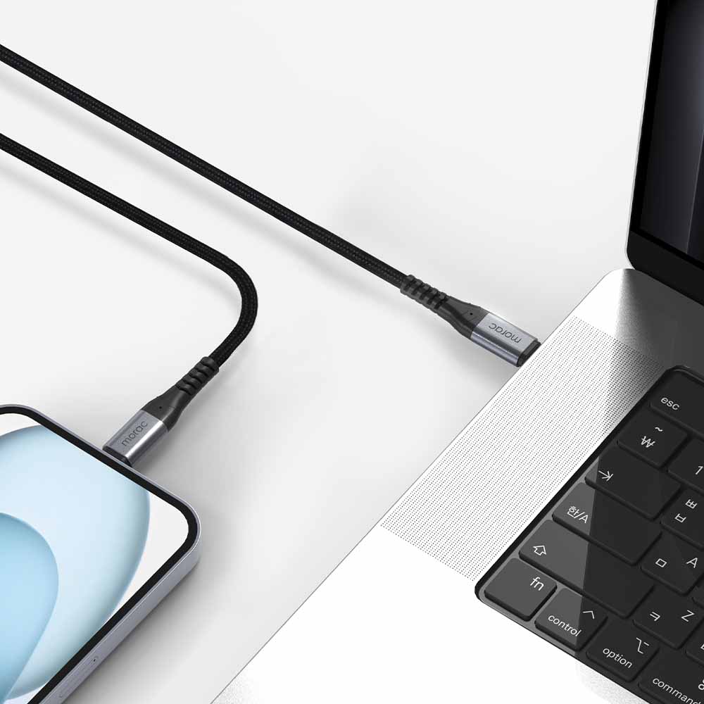 모락 크로크 USB3.2 Gen2x2 PD CtoC 100W 고속충전 케이블 1M - 상세 이미지 3