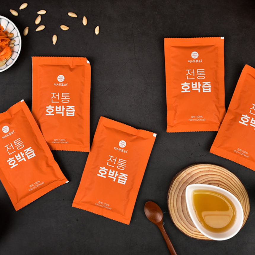 무설탕 순수 늙은 호박즙 100ml 30포 출산 붓기 다이어트 착즙 과채주스 - 상세 이미지 5