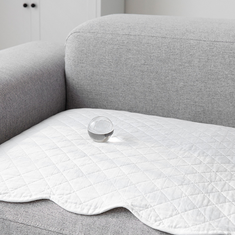 쿠르쿨 사계절 소파패드 65X180 웨이브/화이트 0996.5059, 3인용