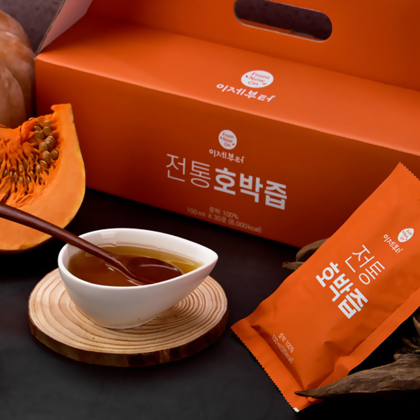 무설탕 순수 늙은 호박즙 100ml 30포 출산 붓기 다이어트 착즙 과채주스 - 상세 이미지 3