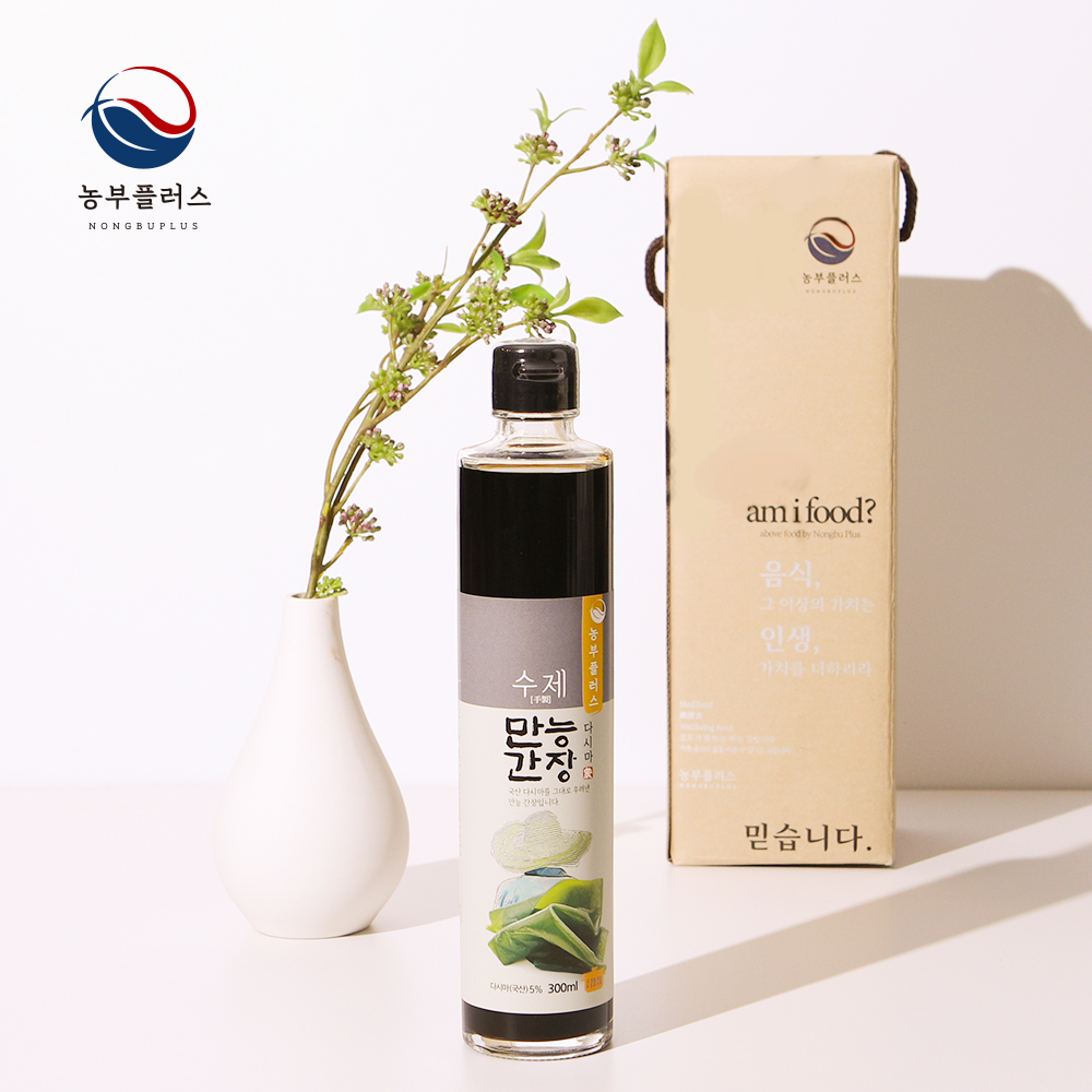농부플러스 다시마만능간장 300ml 1병 선물세트 - 메인 이미지