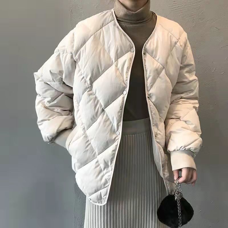 TINY 여성 누빔 패딩 자켓 데일리패딩 점퍼 아우터 루즈핏 - 상품 이미지