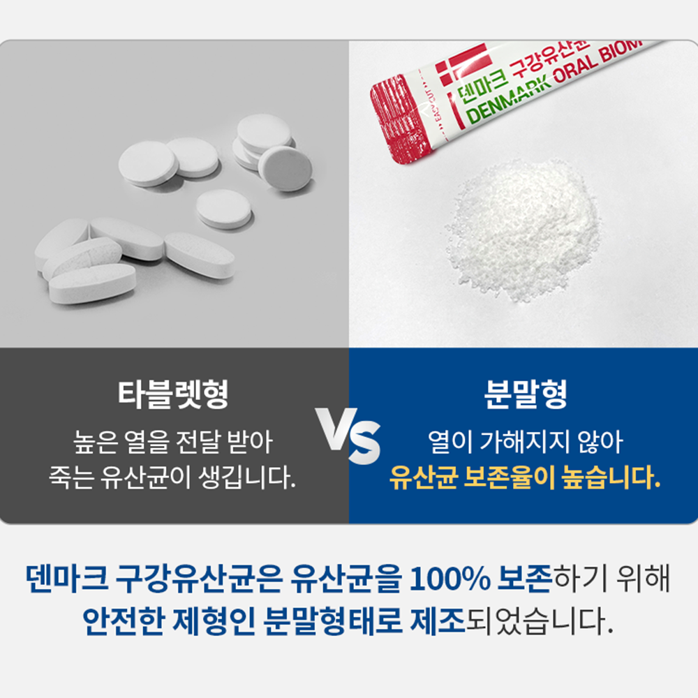 덴마크 구강유산균 효과 LGG유산균 잇몸 스틱 키즈 어린이 패밀리 - 상세 이미지 4