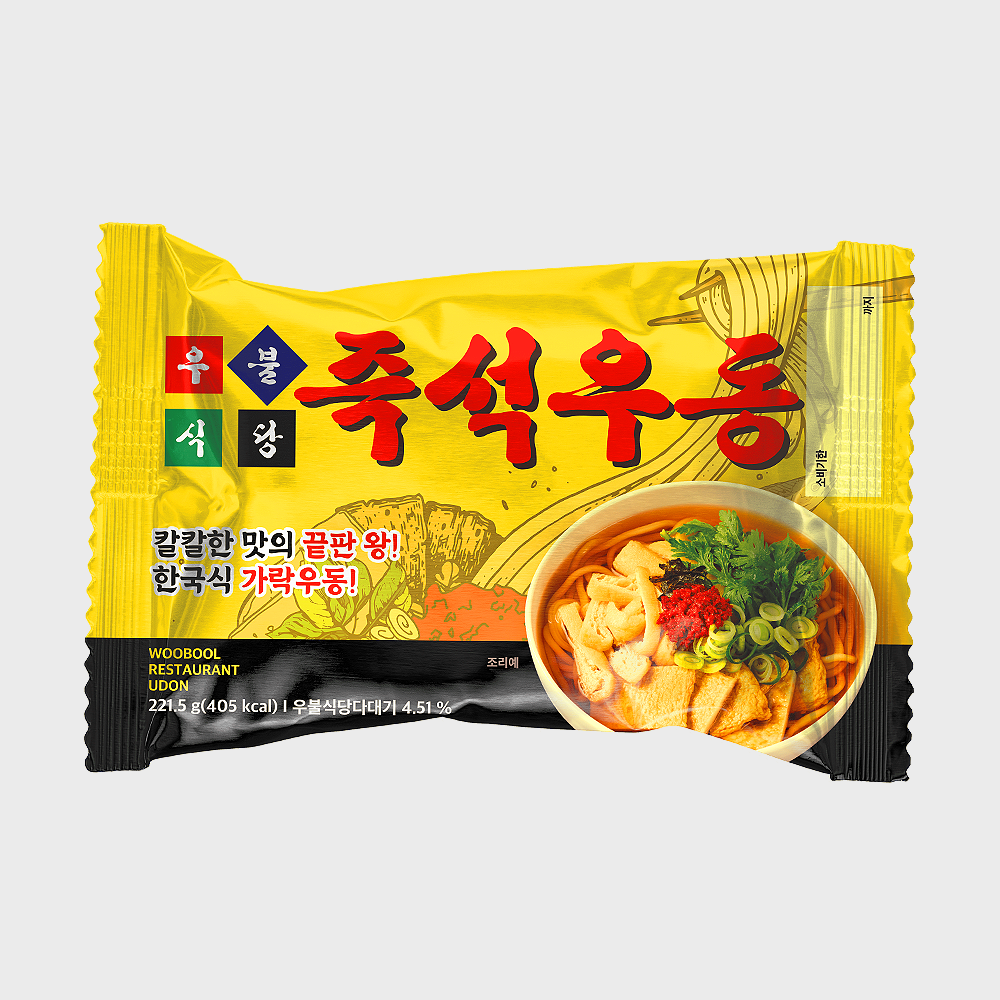 우불식당 즉석우동 봉지 라면 4EA 상세 이미지 4