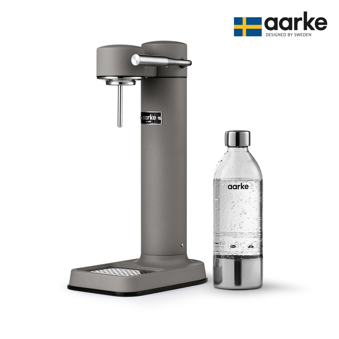 아르케 카보네이터3 스웨덴 탄산수 제조기 올스테인리스 매트그레이