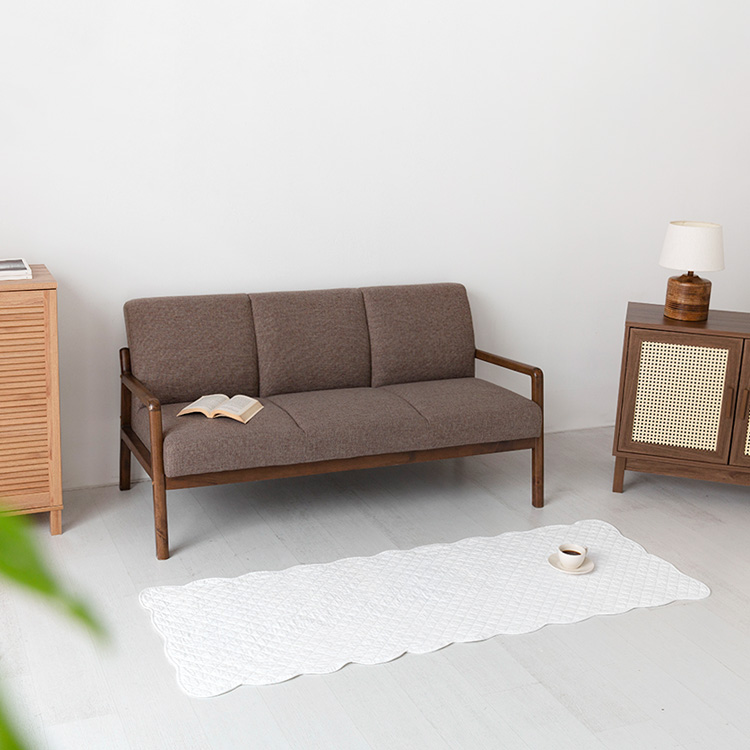 쿠르쿨 사계절 소파패드 65X180 웨이브/화이트 0996.5059, 3인용