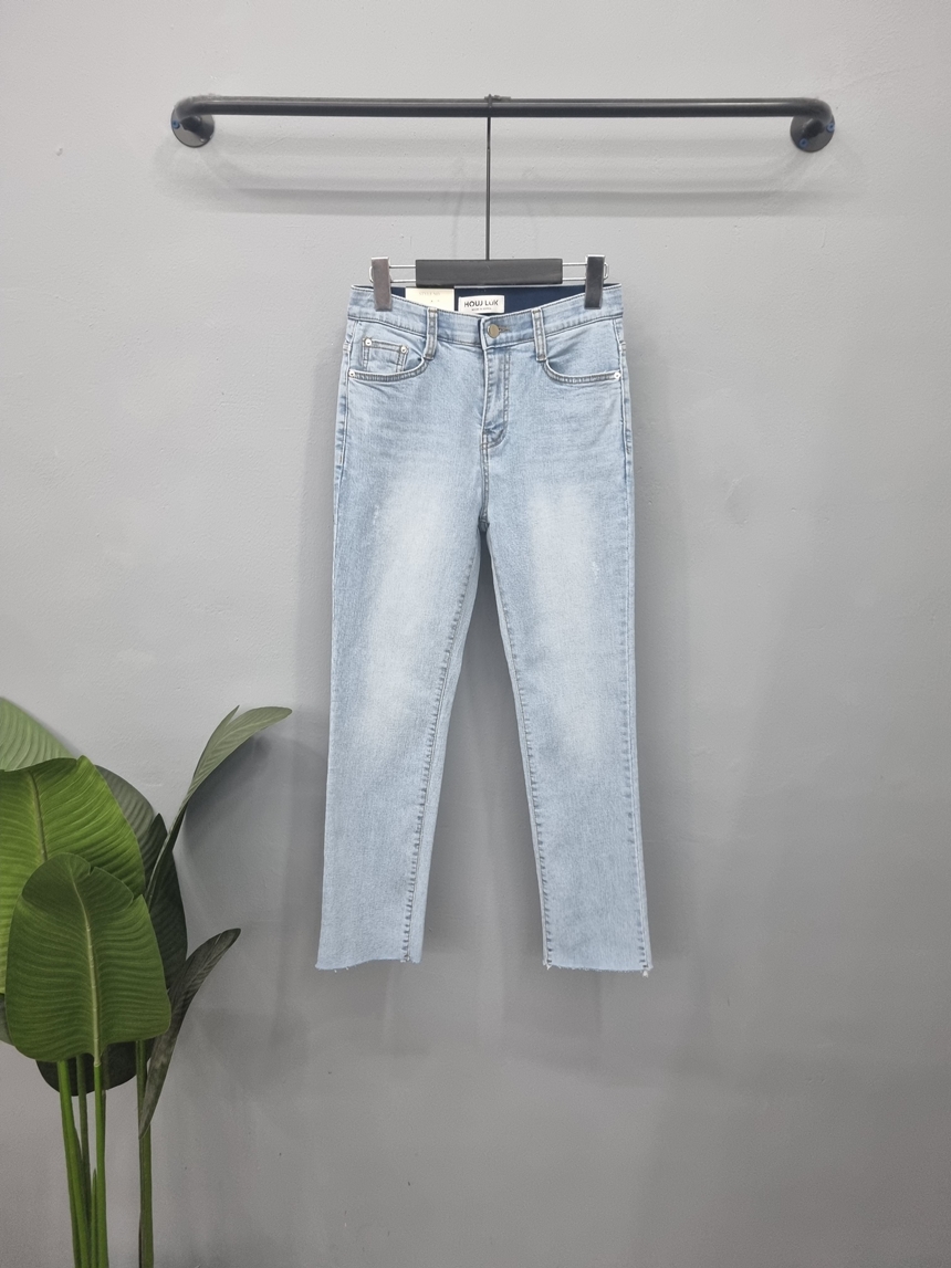히든밴딩 데님 스판 슬림 일자 여성 청바지 S-XL 상세 이미지 16