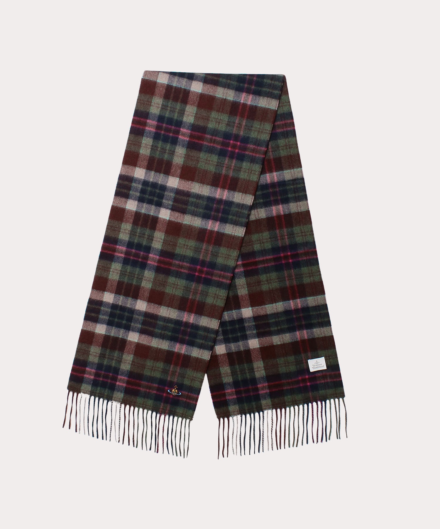 비비안웨스트우드 머플러 TARTAN 캐시미어 506360224 가을 겨울 - 상세 이미지 2