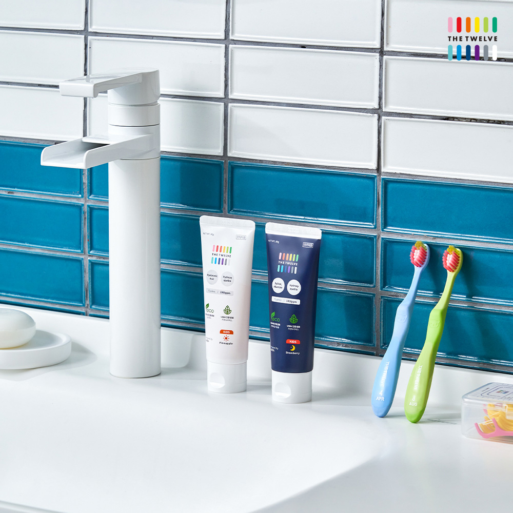 더트웰브 1단계 세이프티 저자극 민감성 패밀리 무불소 치약