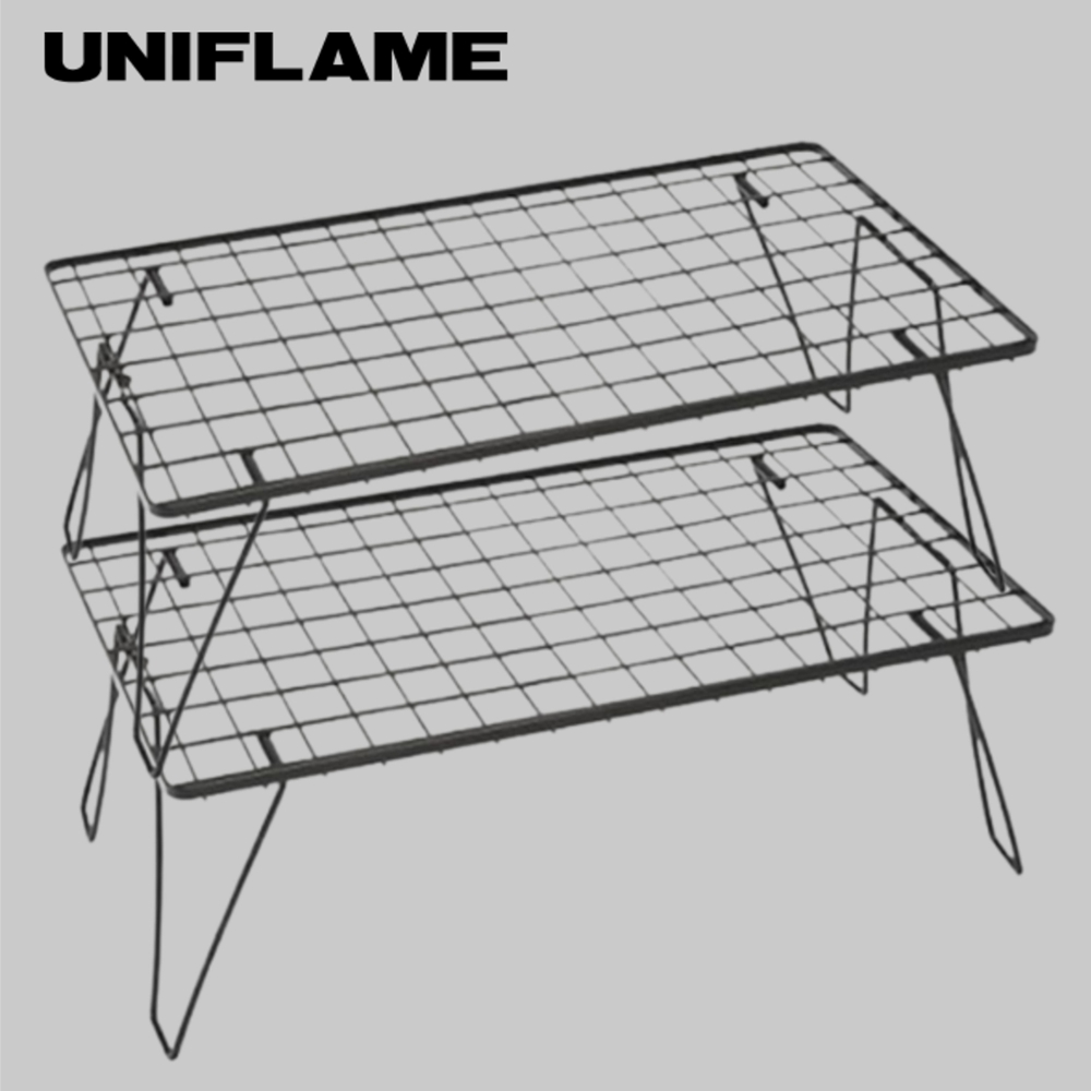 유니프레임 필드 랙 2개 세트 접이식캠핑테이블 캠핑선반