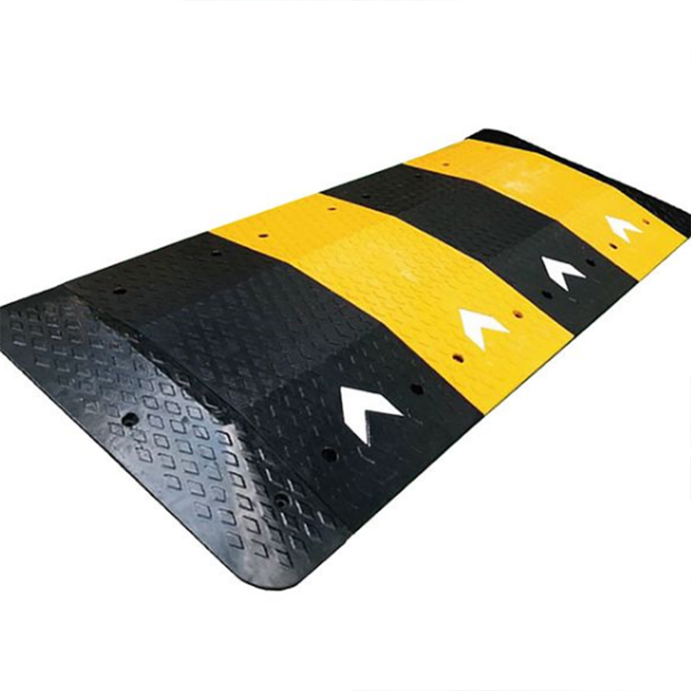1000x500mm 과속 방지턱 차량 조립식 고무 도로 주차 외부 실외 주차장 안전 - 상품 이미지
