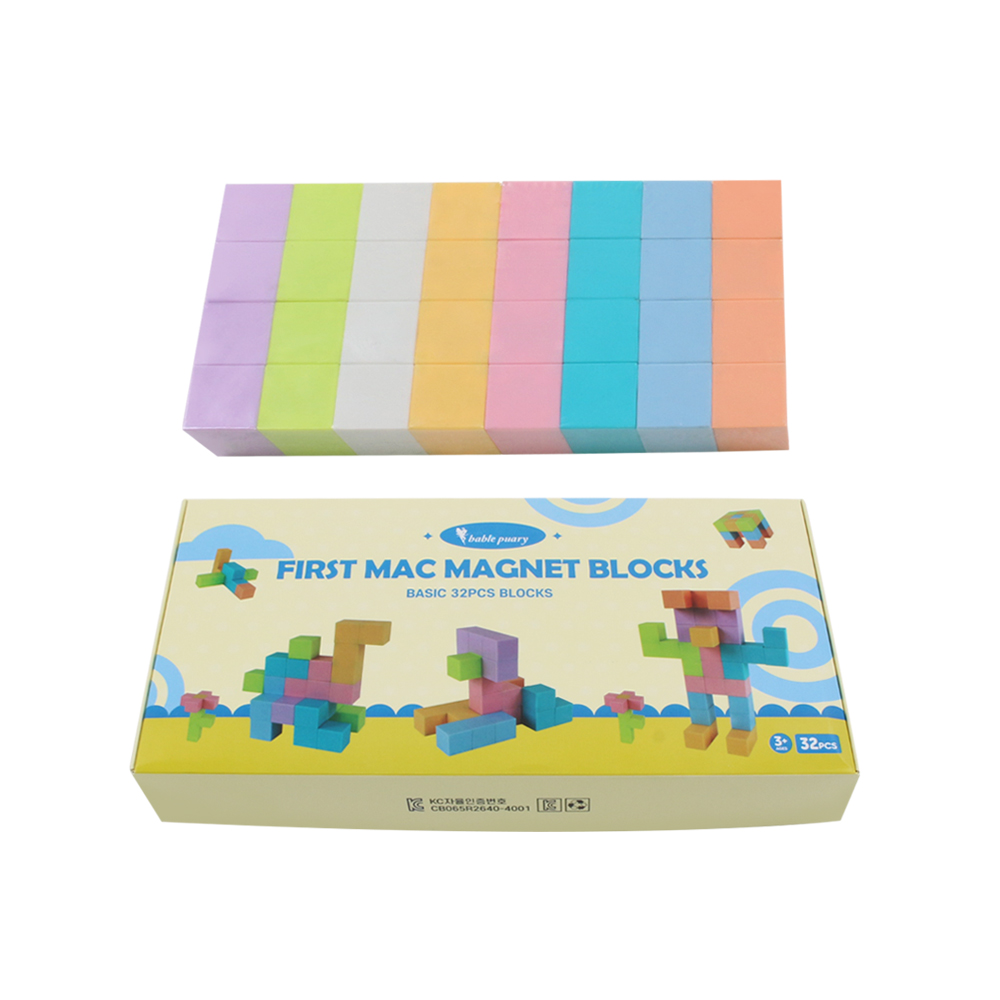 베이블퓨어리 퍼스트맥 유아 교구 자석블럭 푸짐한구성 35mm 32PCS - 상세 이미지 5
