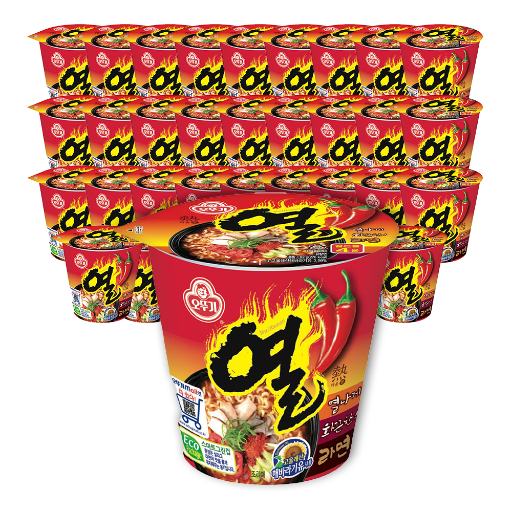 오뚜기 열라면 컵라면 소컵 62g, 30개