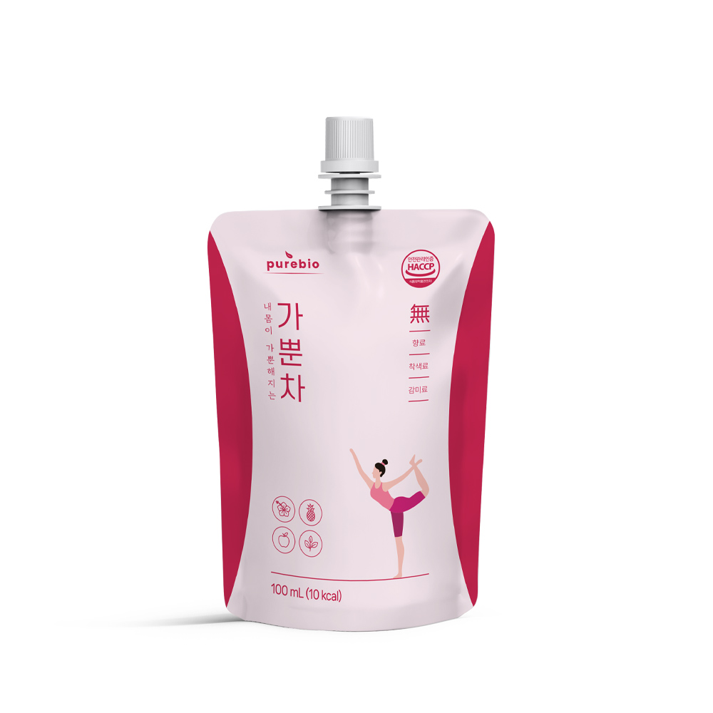 퓨어바이오 가뿐차 간편하게 붓기 좋은 차 카페인없는 히비스커스 노각나무 임산부 음료 100ml x 30팩 한달분 - 상세 이미지 3