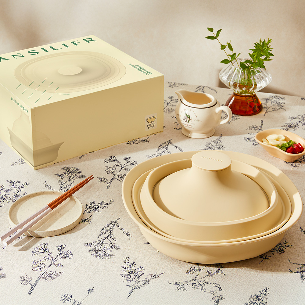 실리프랑 멀티쿠커 촉촉 전자레인지 찜기 스팀 냄비 버터베이지 +계량스푼 상세 이미지 8