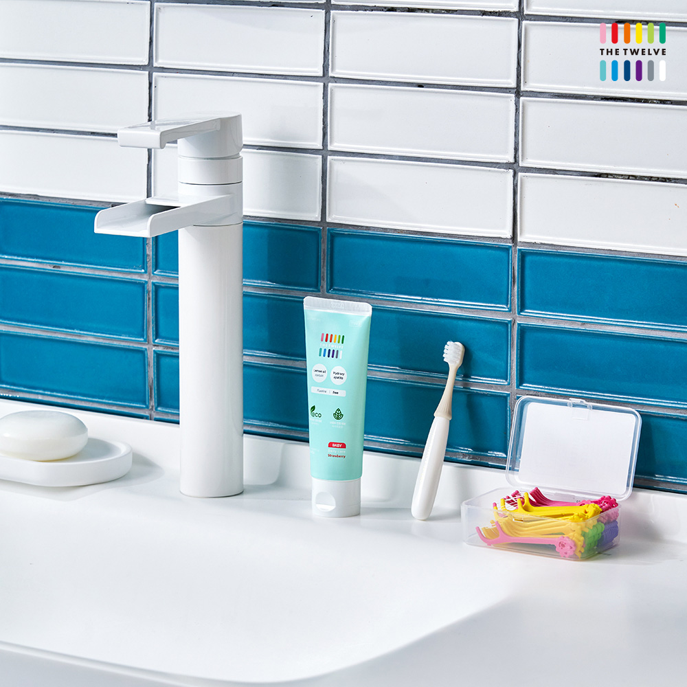 더트웰브 1단계 세이프티 저자극 민감성 패밀리 무불소 치약