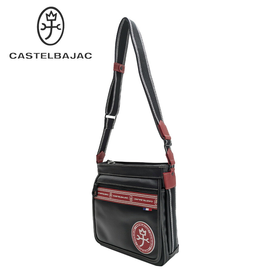 까스텔바작 CASTELBAJAC 룩스 숄더백 B5 49182 블랙X레드 - 상품 이미지