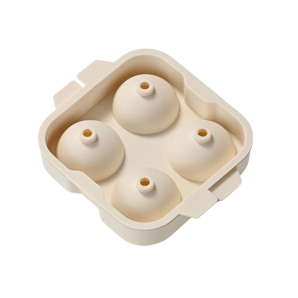 위스키 하이볼 원형 얼음틀 동그란 실리콘 얼음 트레이 아이스볼 메이커 화이트