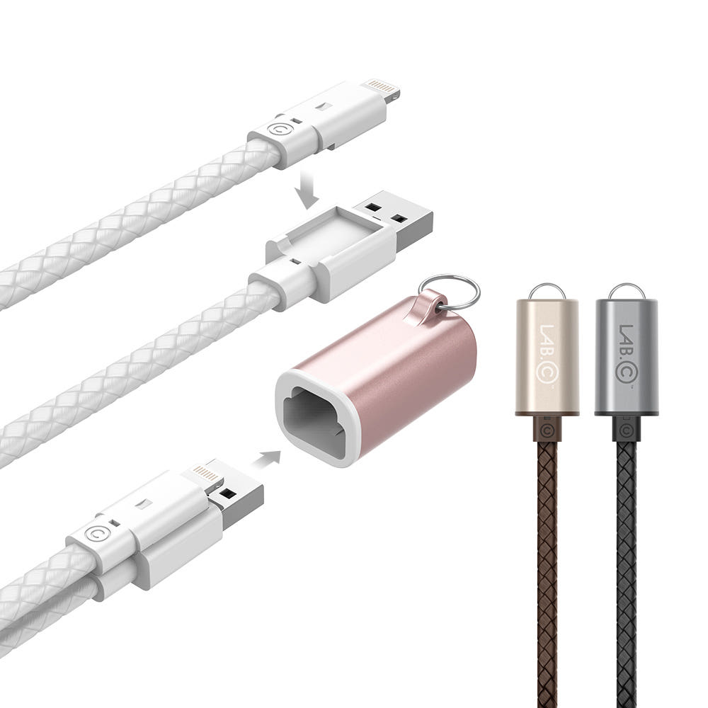 랩씨 애플인증 아이폰 A to 라이트닝 고속 충전 케이블 키체인 애플 8핀 정품