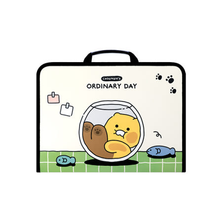 카카오프렌즈 춘식이 오디너리 손잡이 지퍼 파일